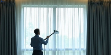 Commercial curtain stain removal service kingsholme hotels offices restaurants